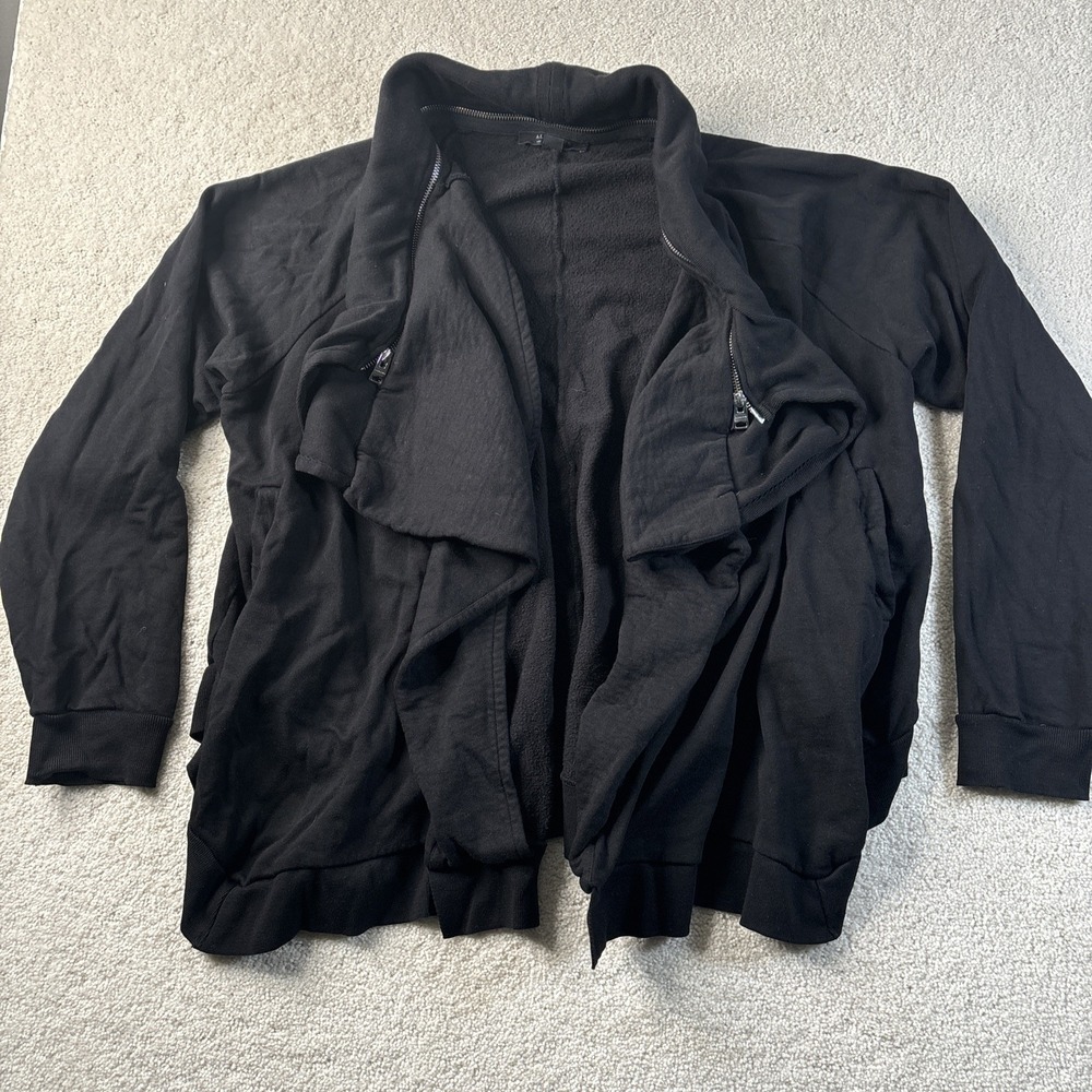 All Saints Women's Size 6 Sweatshirt Dahlia Sweat Zip Jacket Cardigan Designer‎